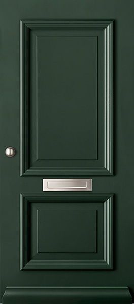 Groene buitendeur 