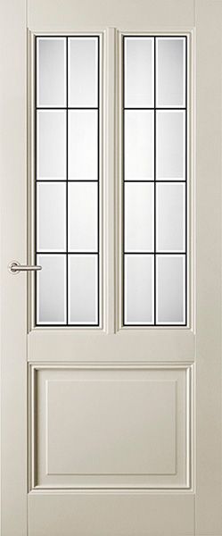  Deur binnen met rustiek glas in lood