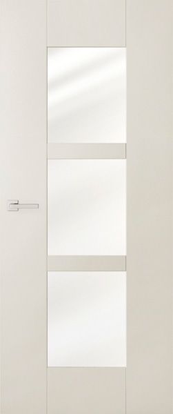 Moderne binnendeur met drie ruiten