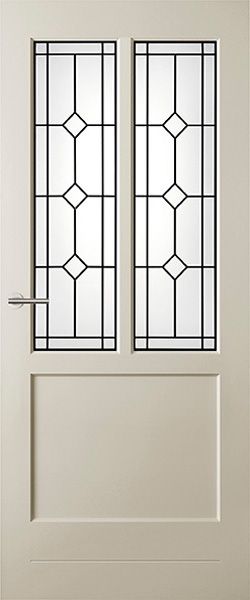 Binnendeur glas in lood