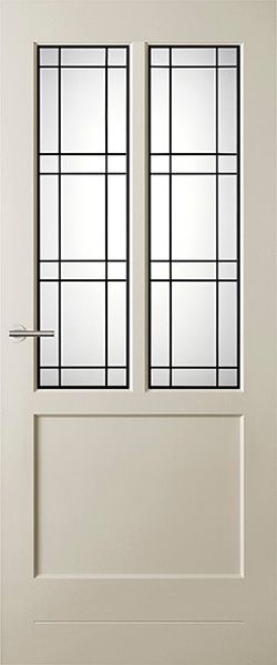 Rustieke glas in lood binnendeur