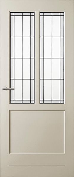 Rustieke glas in lood deur